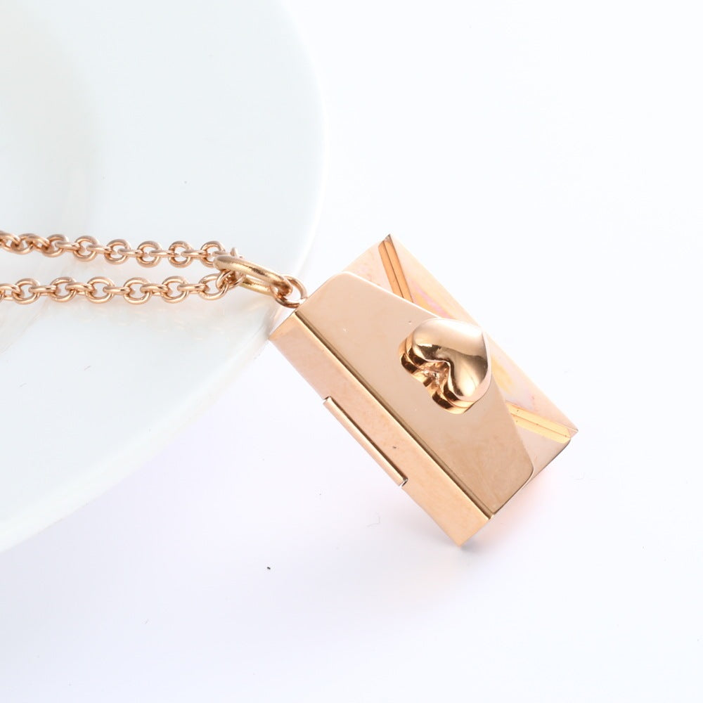 P.S. I Love You Envelope Necklace