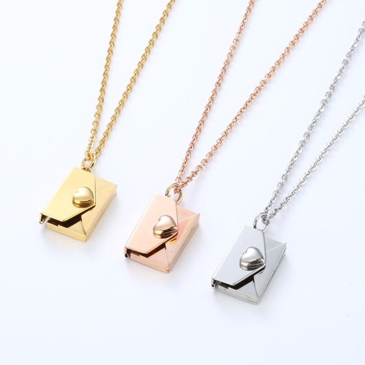 P.S. I Love You Envelope Necklace