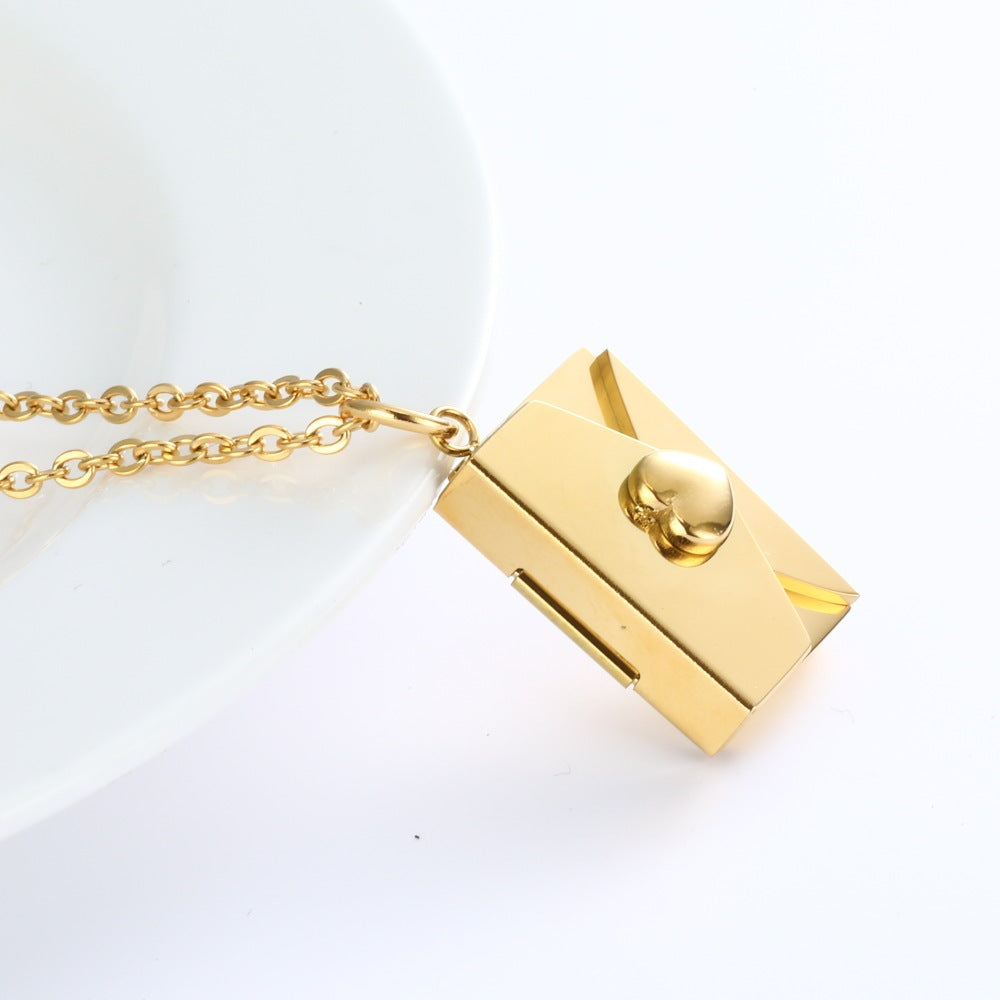 P.S. I Love You Envelope Necklace